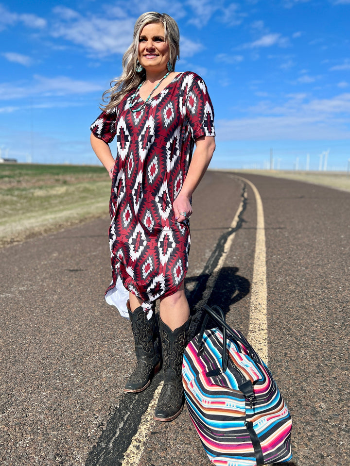 PLUS  Western Rebel Maxi Dress | gussieduponline