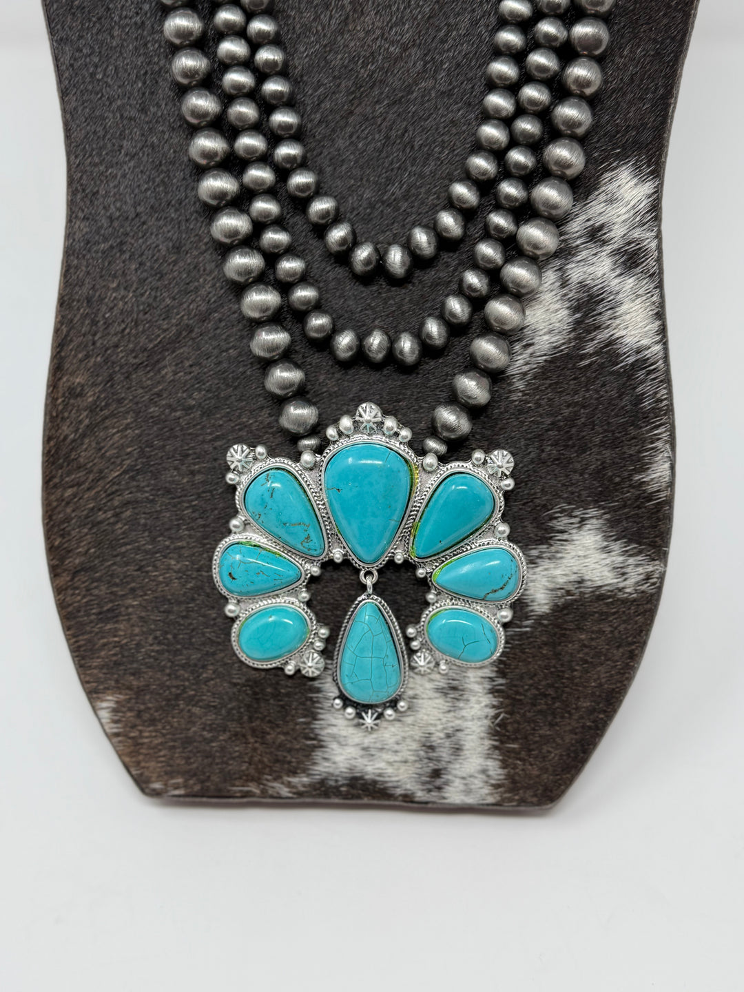 Blooming Squash Navajo Necklace
