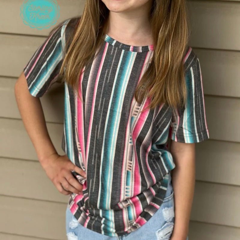 Kids Serape City Heart Top | gussieduponline