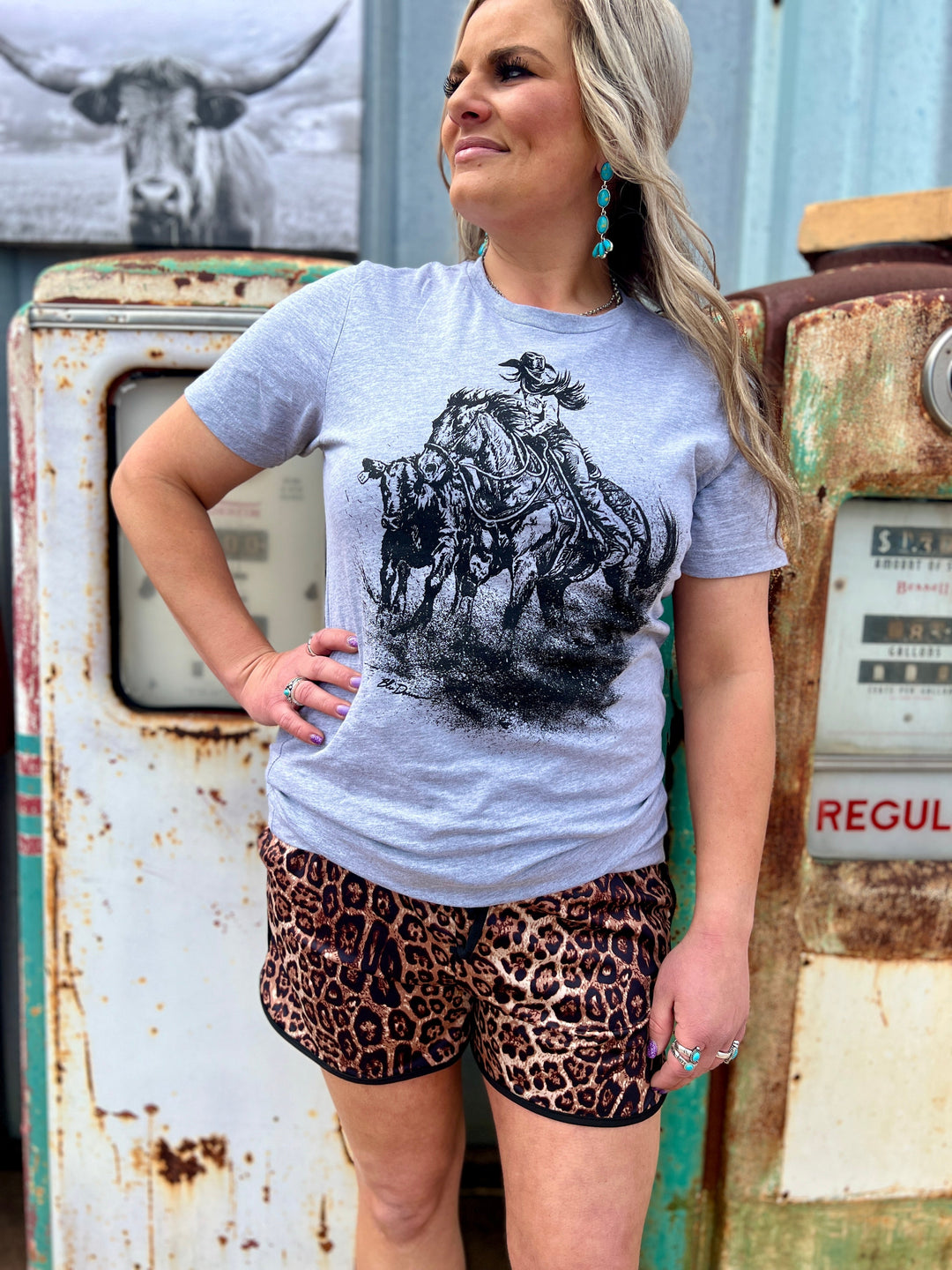 PLUS Down The Fence Gray Tee | gussieduponline