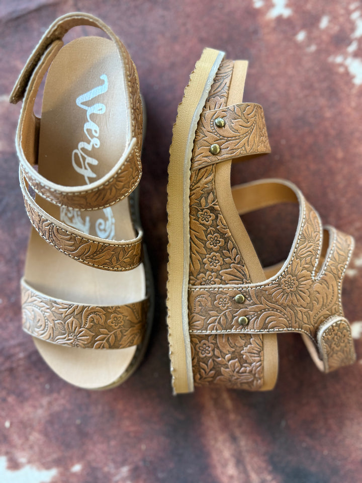 Very G Tan Verde Trail Wedges