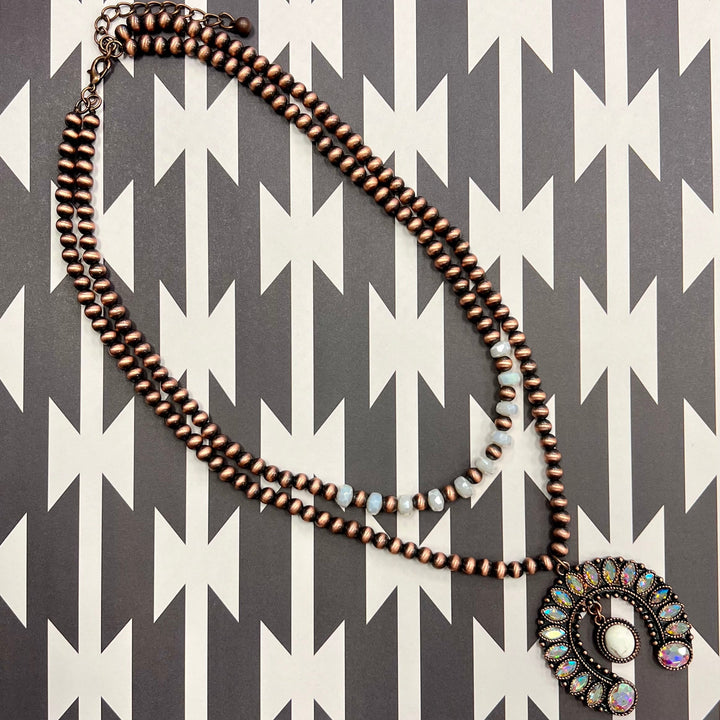 Rhinestone Arena Necklace | gussieduponline