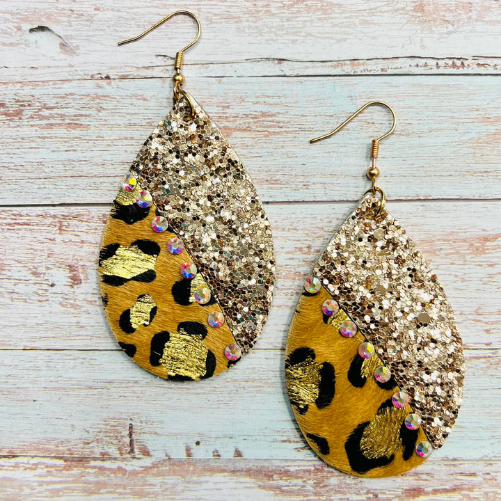 Gilded Leopard Earrings | gussieduponline
