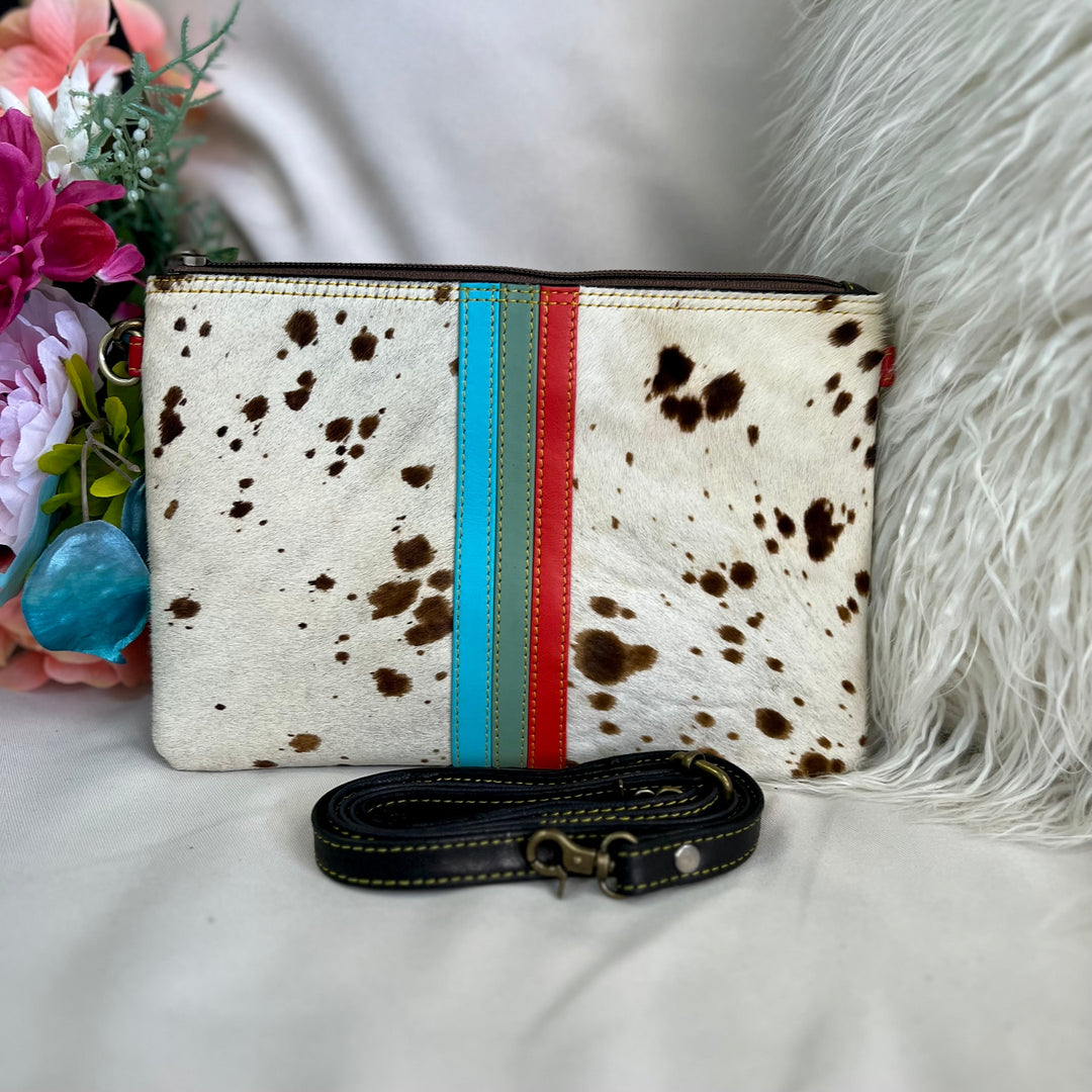 Evie Striped Leather Wristlet and Crossbody- 3 Colors | gussieduponline