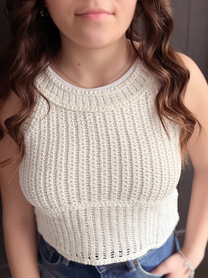 Crochet Tank Top- 2 Colors*