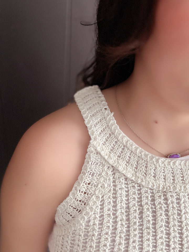 Crochet Tank Top- 2 Colors*