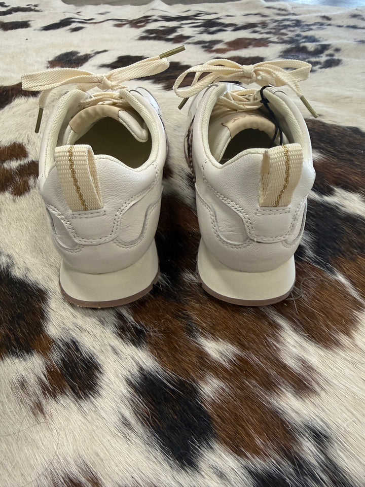 Women's Ariat Ranch Runner Cream & Leopard Sneakers