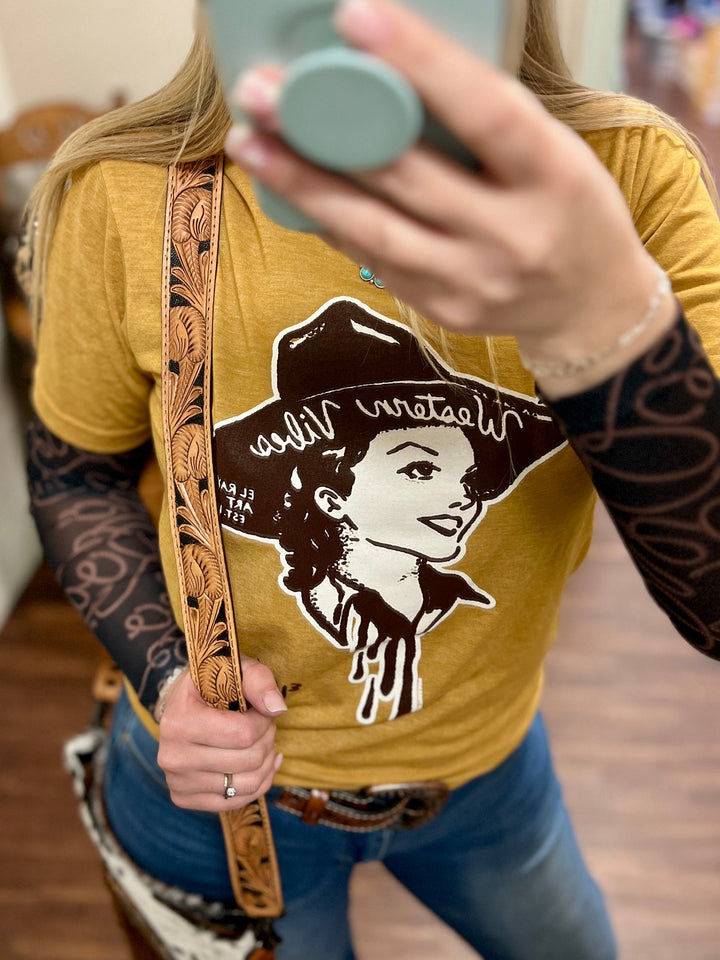 Mustard Western Vibes Tee | gussieduponline