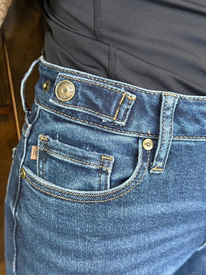 Judy Blue Petite High Waist Retro Wide Leg Jeans