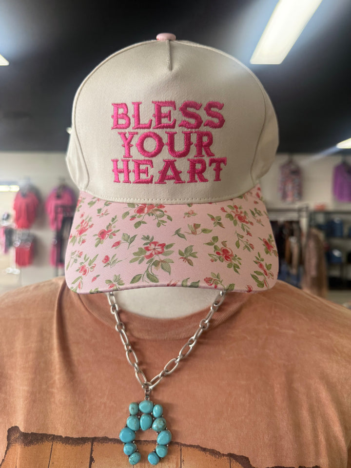 Bless Your Heart Two Tone Canvas Cap - 4 Colors