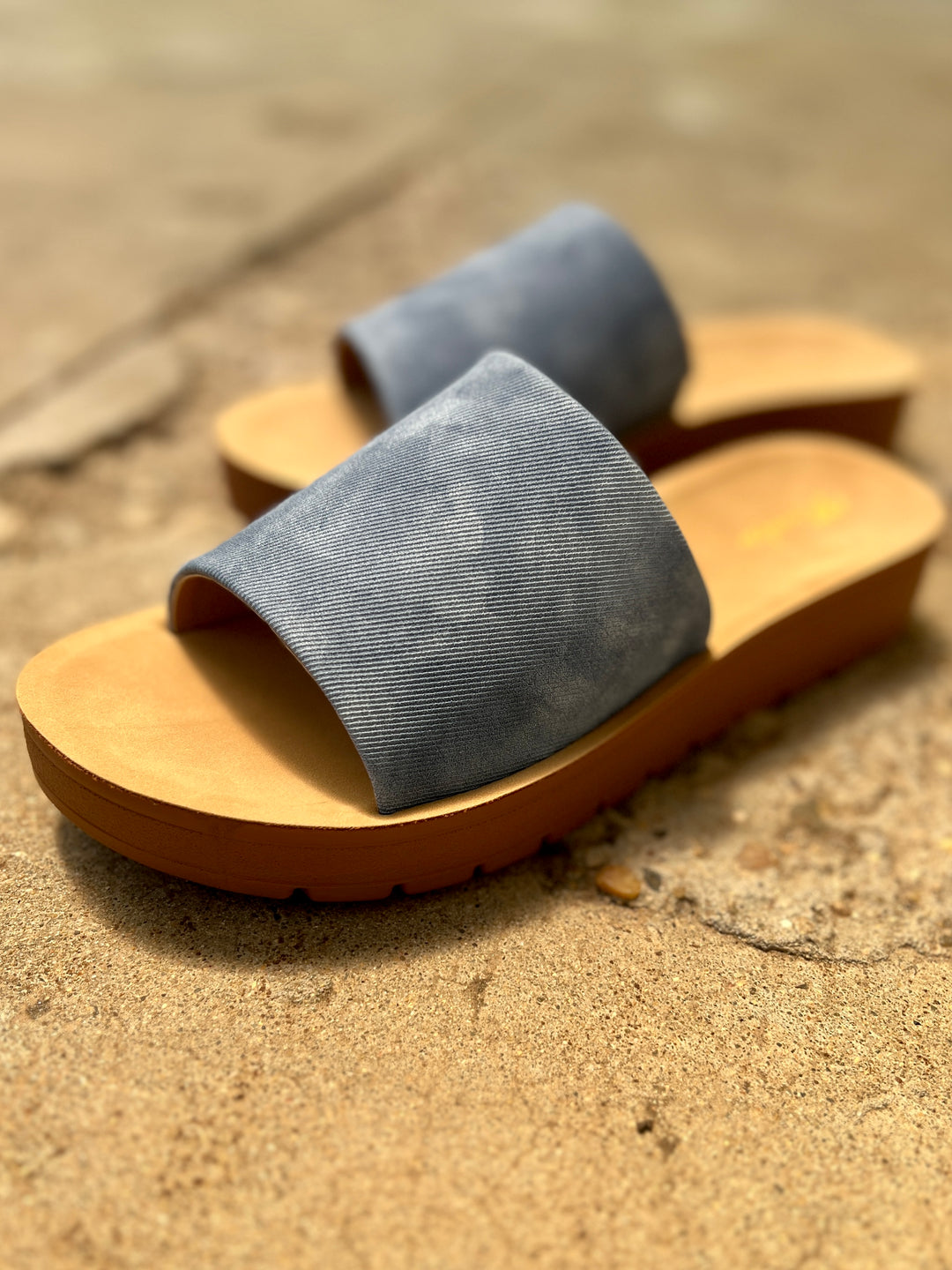 Vera Denim Slides I Gussied Up Online