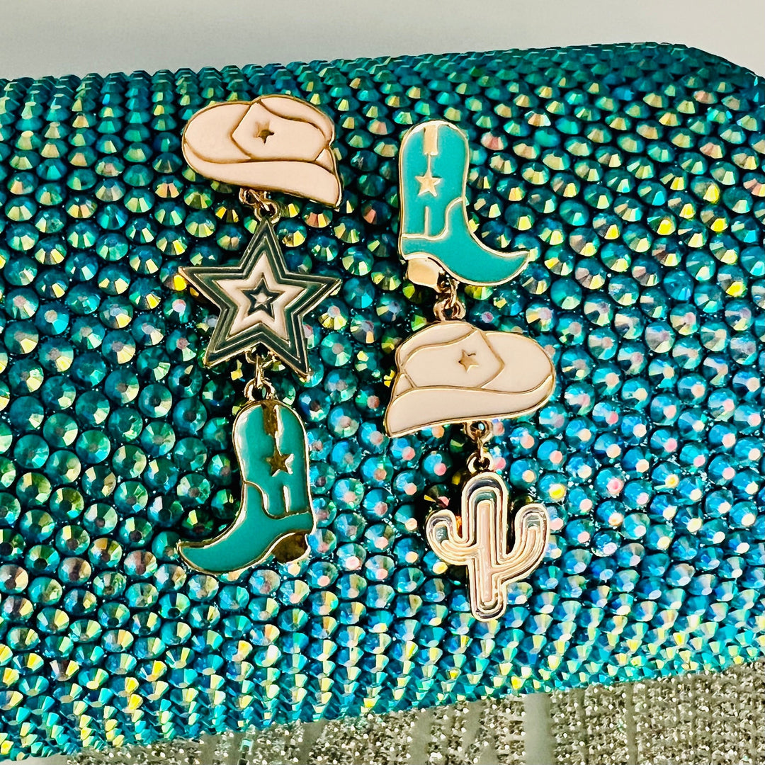 Dangling Western Turquoise Earrings | gussieduponline