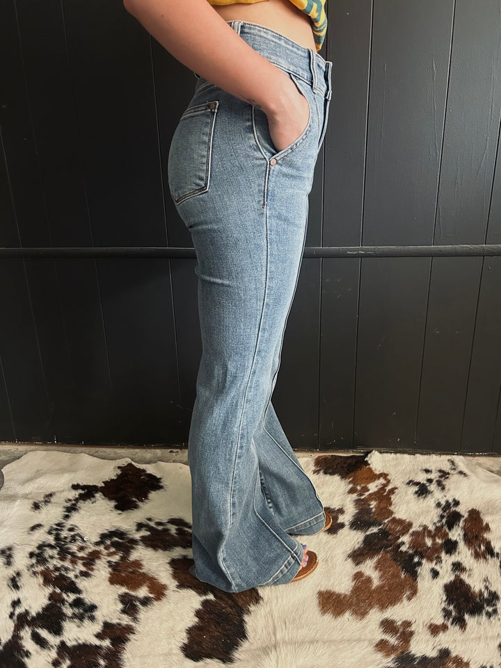 Judy Blue High Waisted Trouser Flare