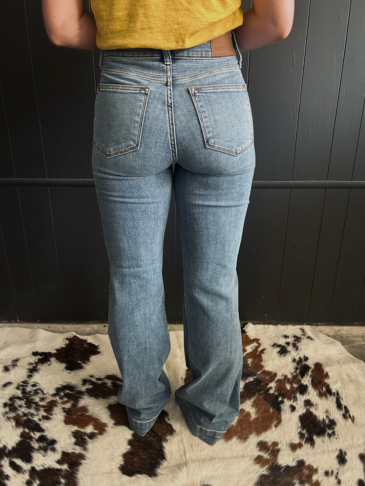 Judy Blue High Waisted Trouser Flare