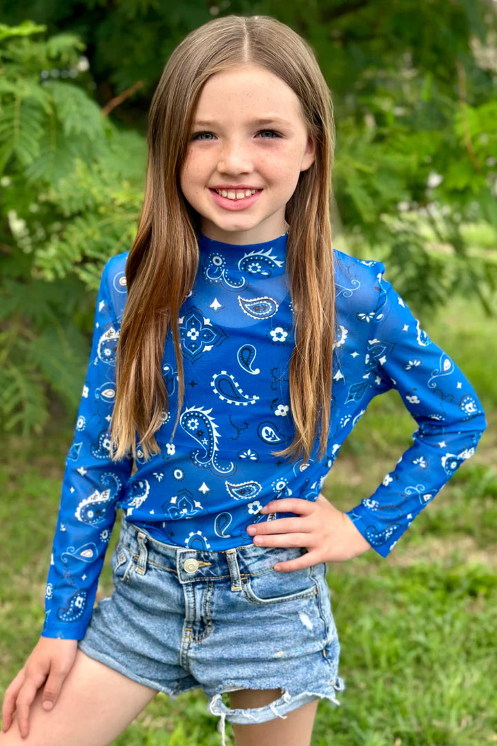 KIDS Sterling Kreek Bandana Babe Blue Mesh