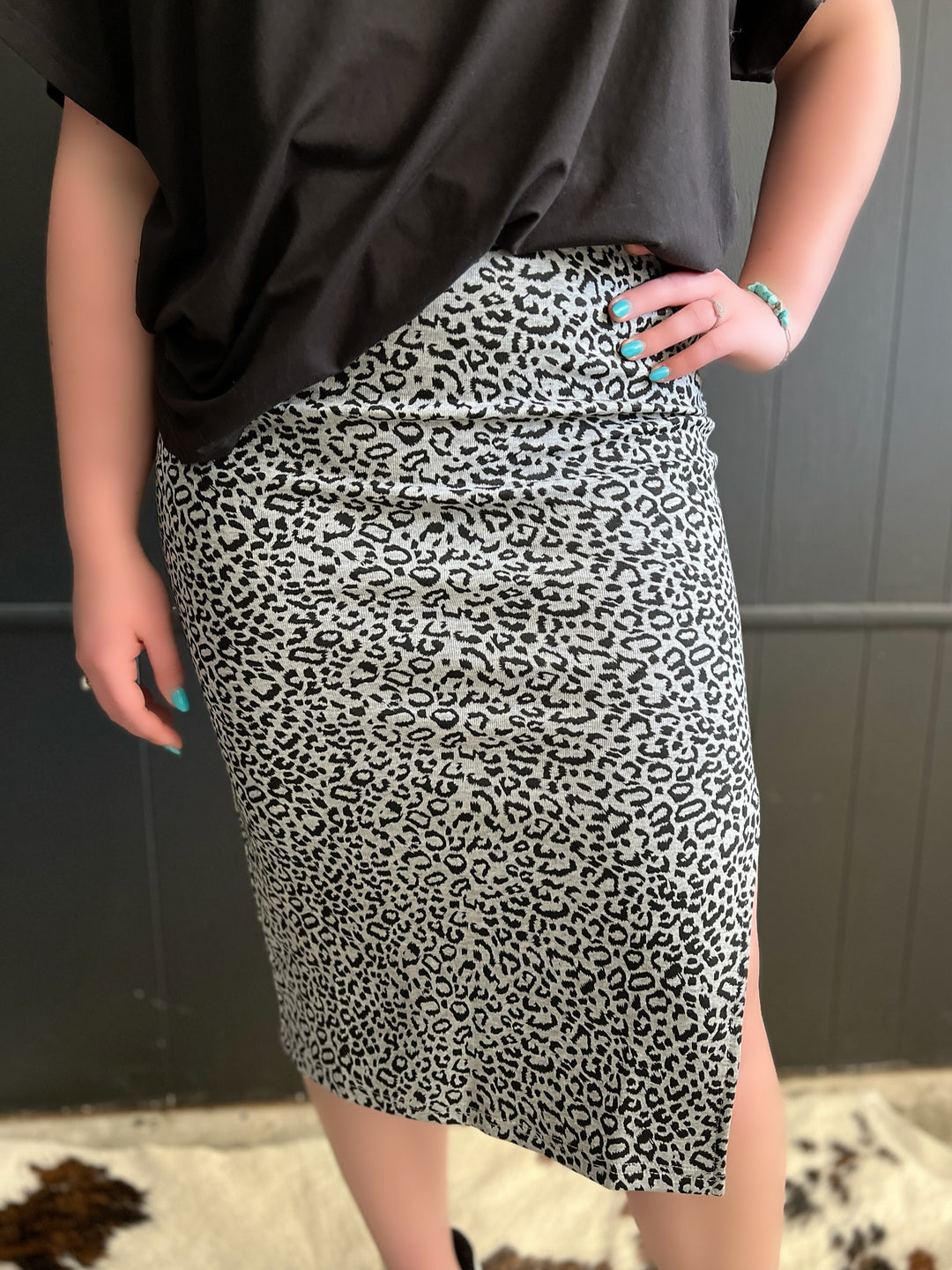 Leopard Midi Skirt - 2 Colors*