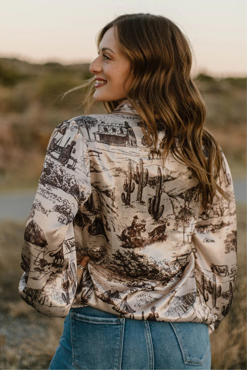 Sterling Kreek Life On The Ranch Button Up