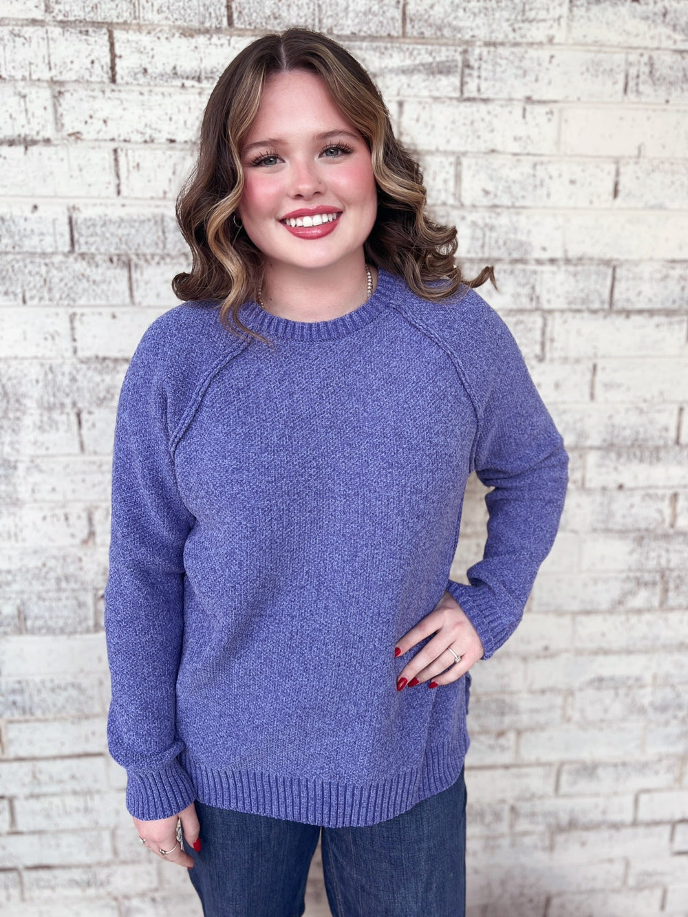 Luxuriously Knitted Raglan Sweater - 4 Colors | gussieduponline