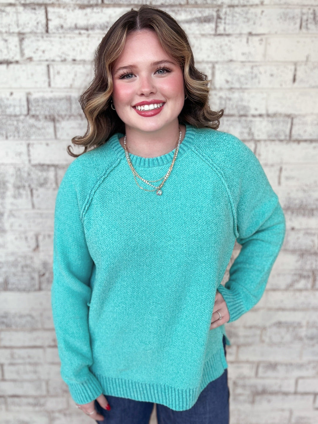 Luxuriously Knitted Raglan Sweater - 4 Colors | gussieduponline