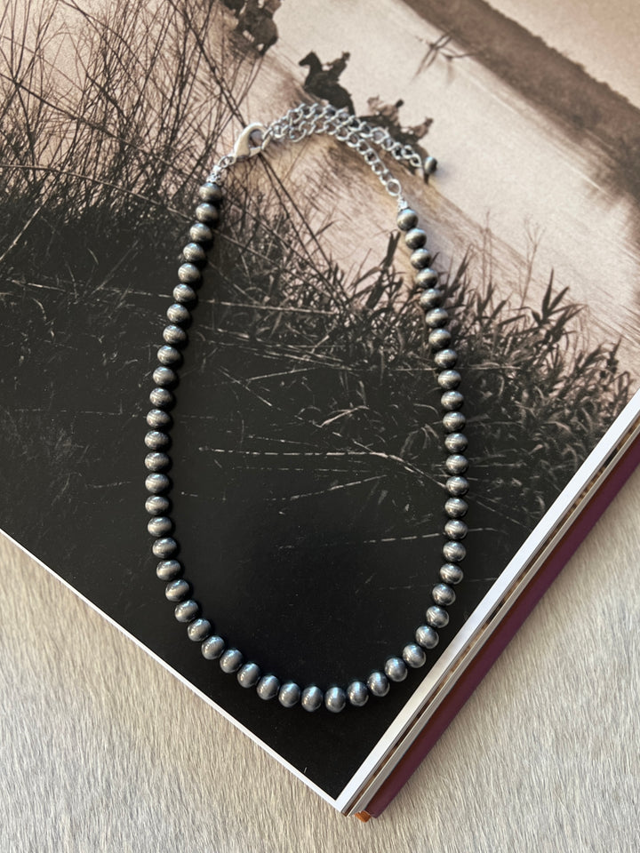 Navajo Inspired 8mm Beaded Necklace