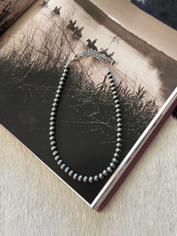 Navajo Inspired 8mm Beaded Necklace