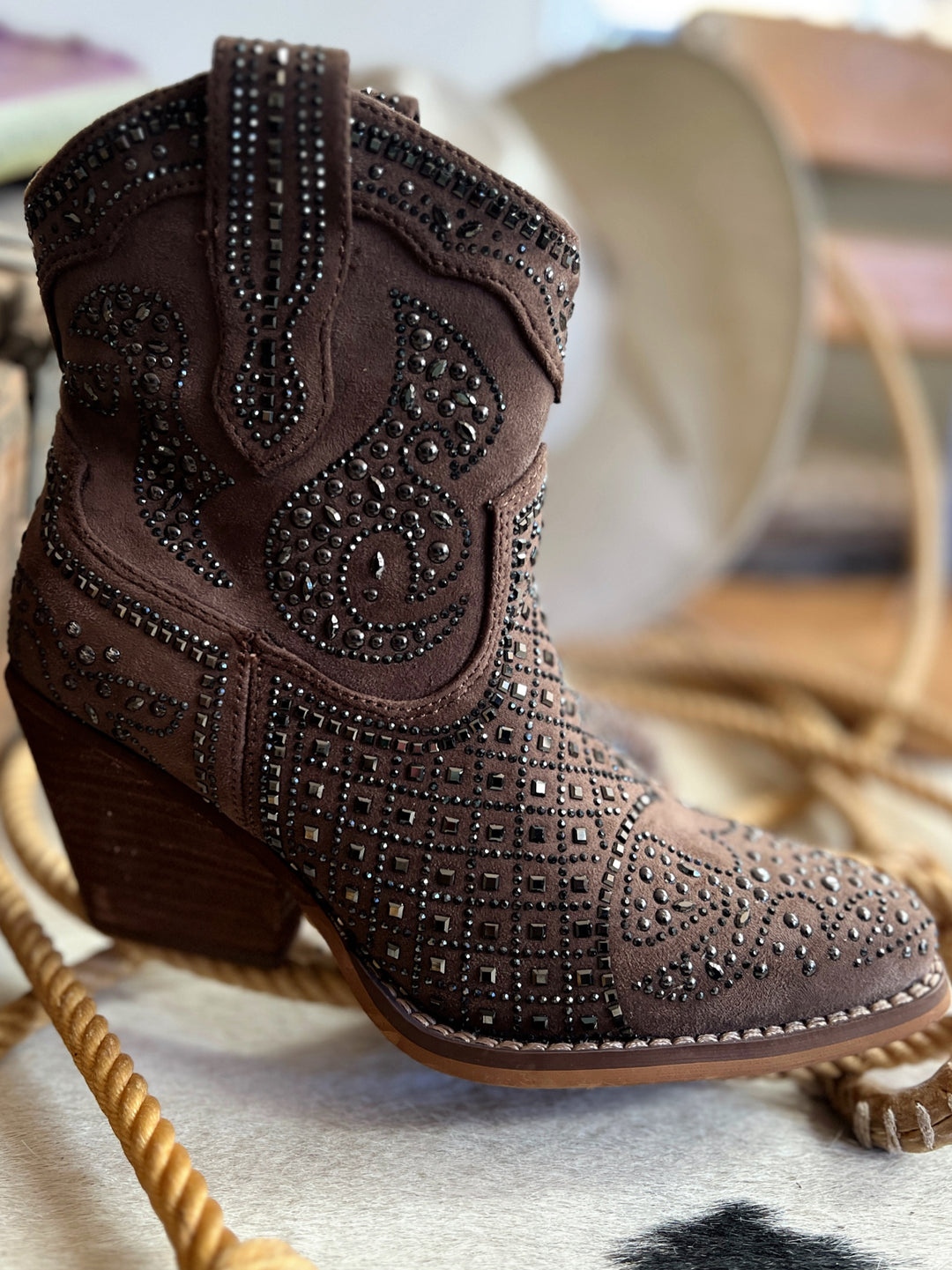 On My Own Brown Booties | gussieduponline