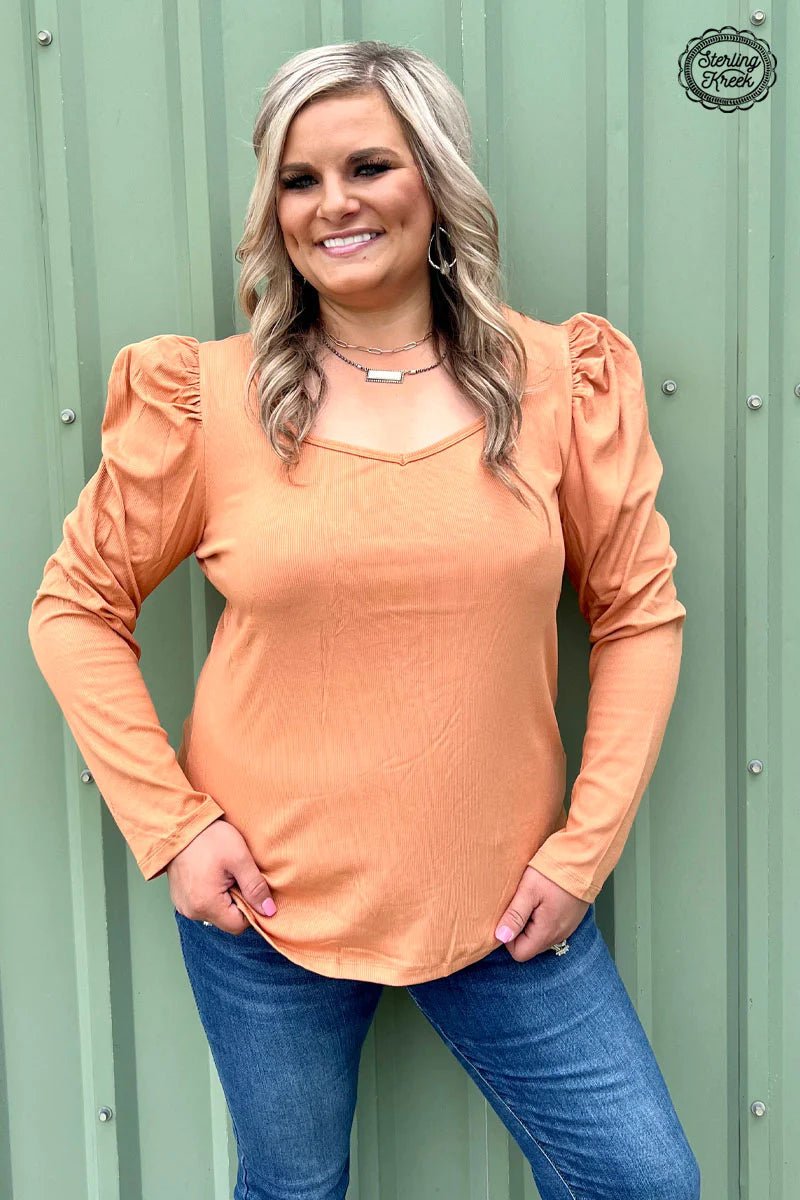 PLUS Something Classy Butterscotch Top | gussieduponline