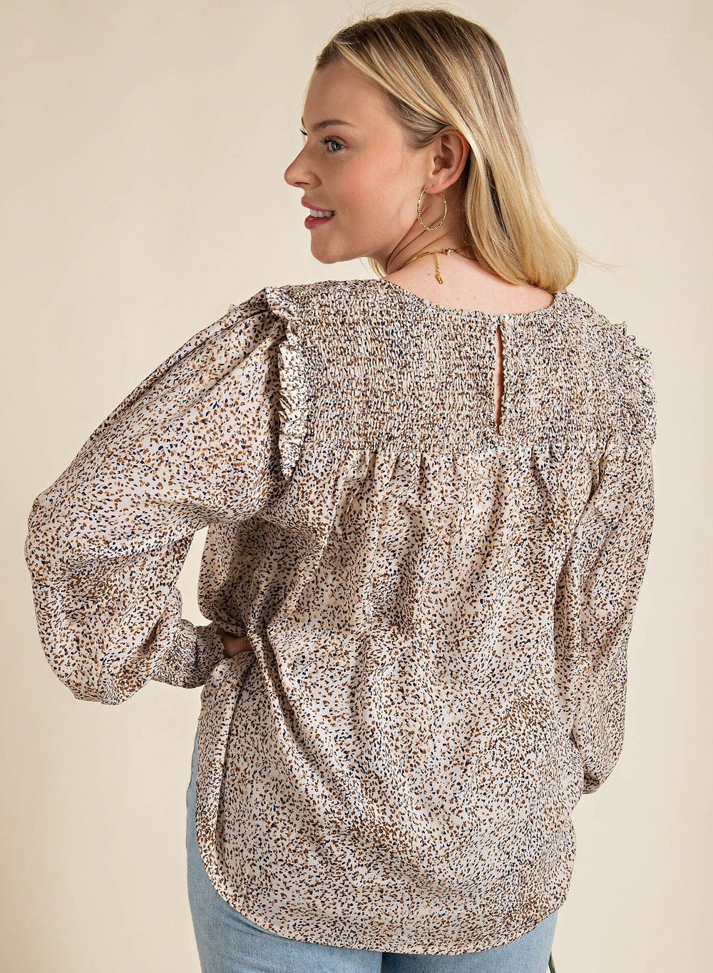 Plus Spotted New Yorker Top | gussieduponline