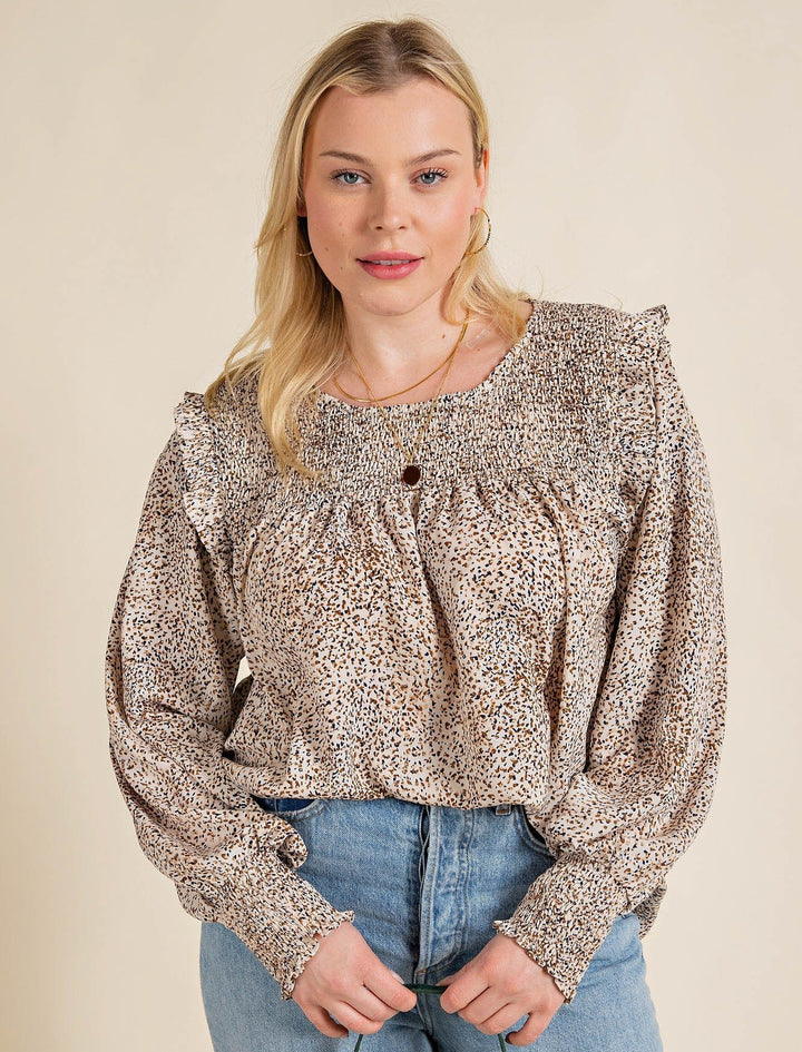 Plus Spotted New Yorker Top | gussieduponline