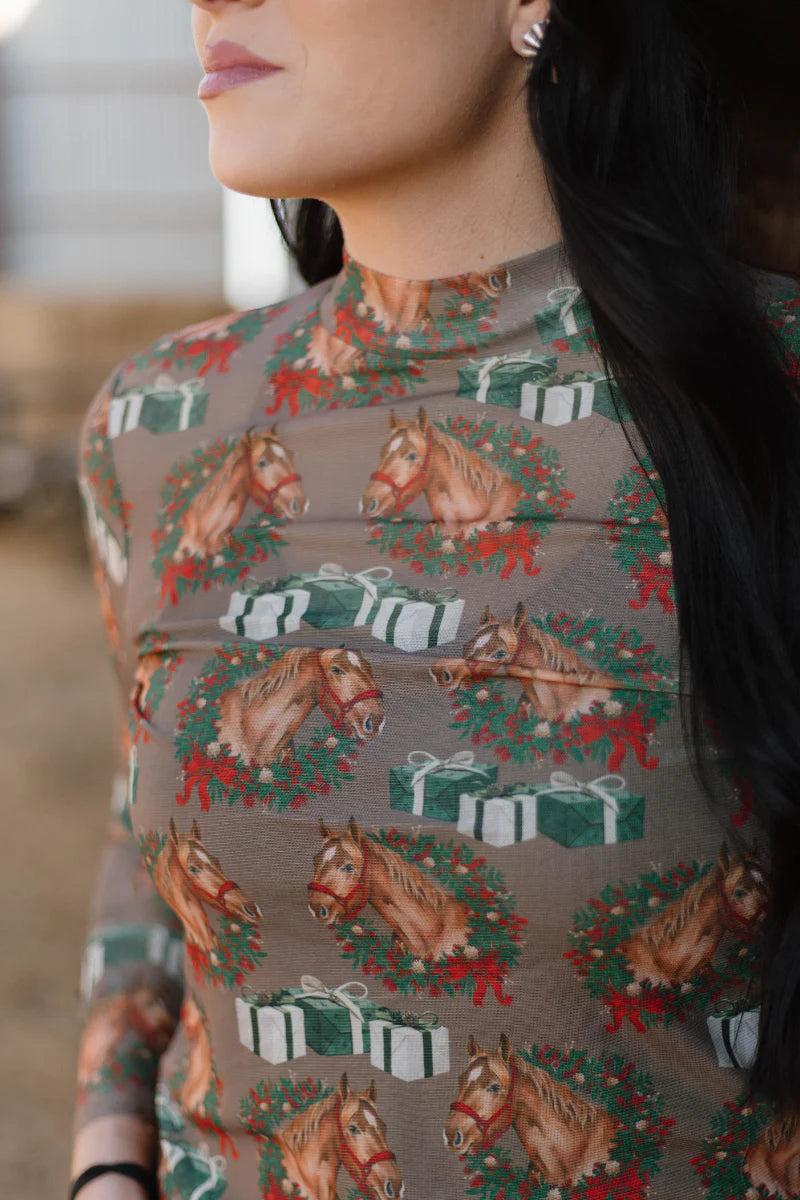 Sterling Kreek Ribbons On The Range Mesh Top*