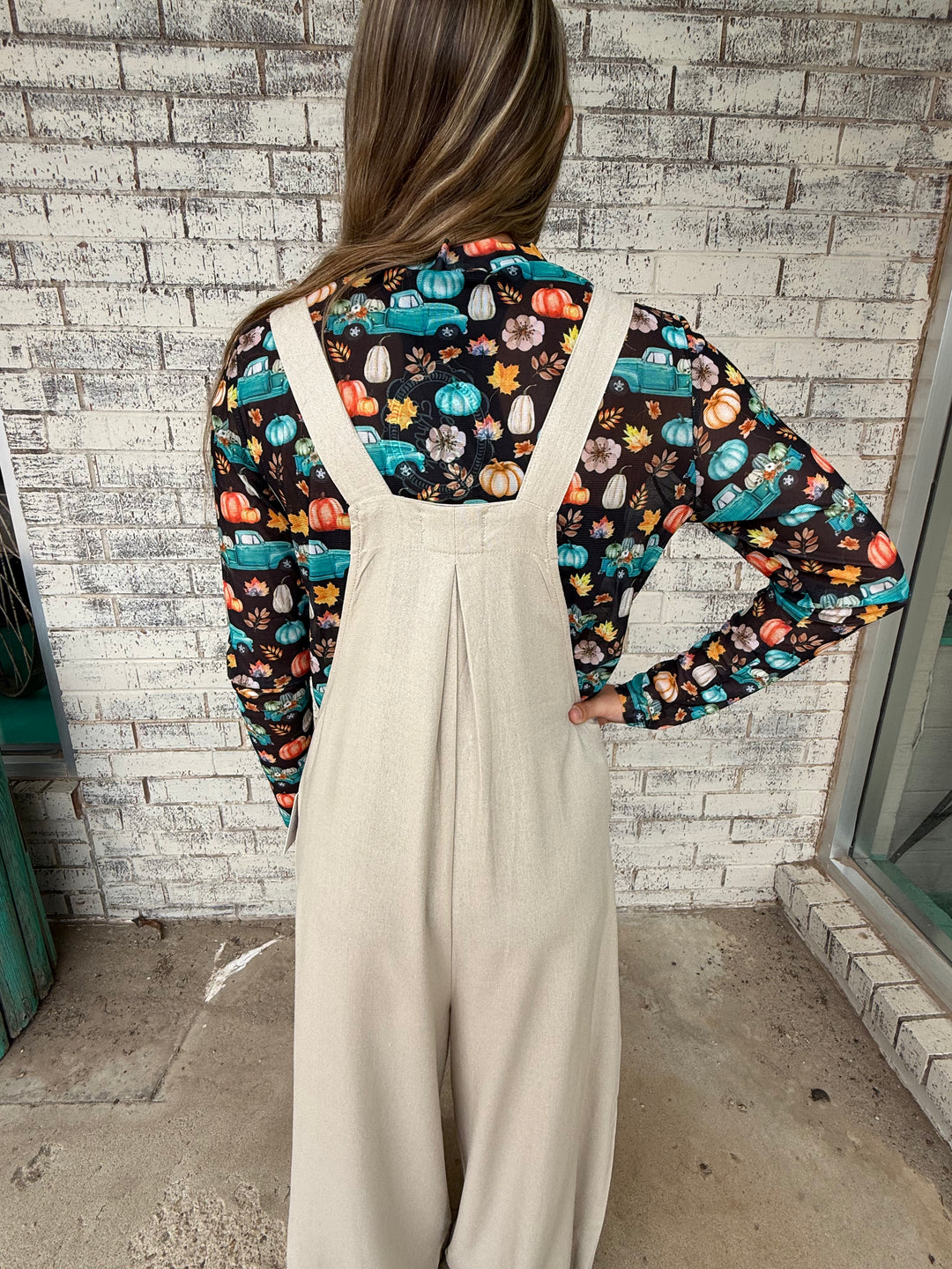 Risen Linen Wide Leg Overalls*