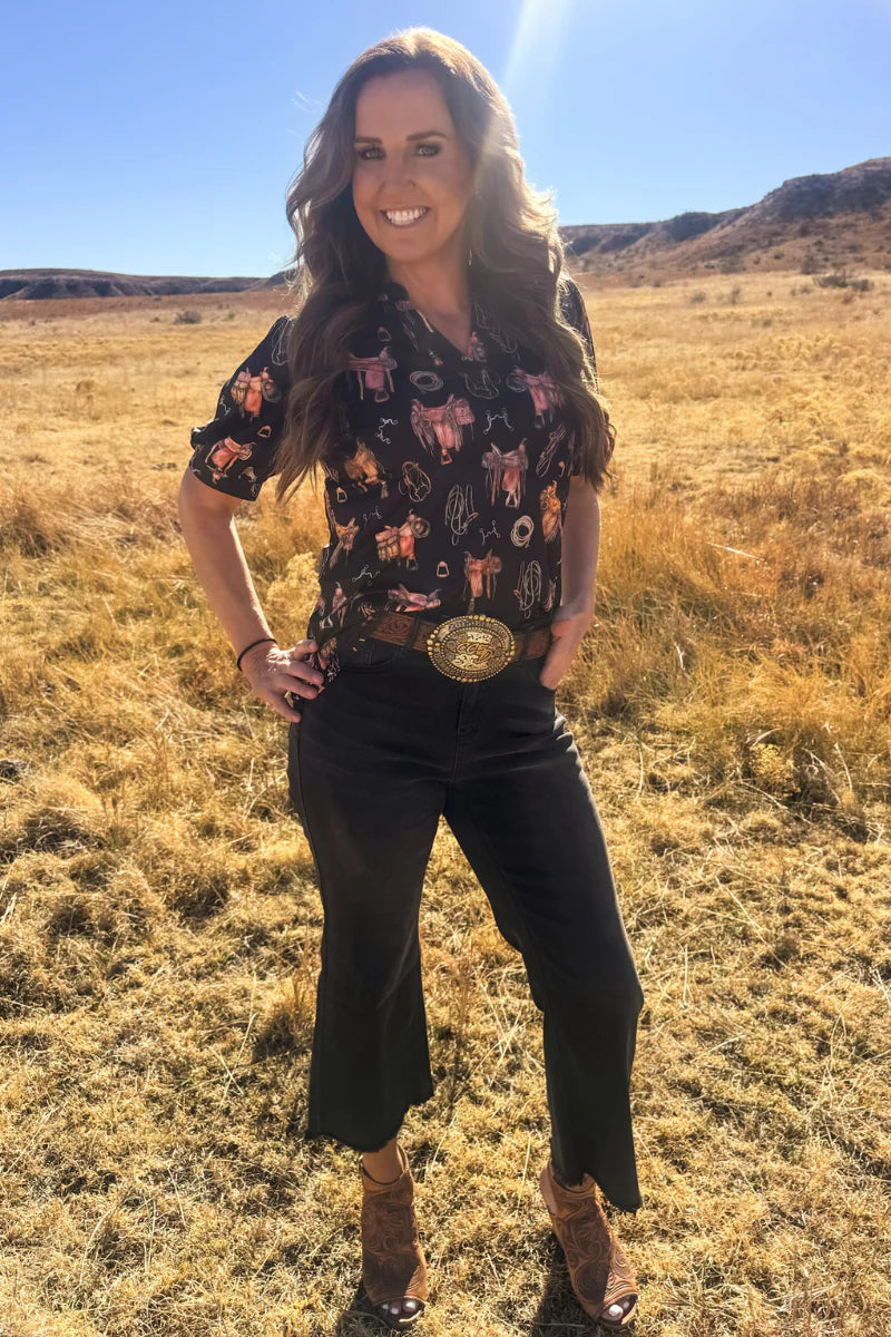 Sterling Kreek Saddle Room Top