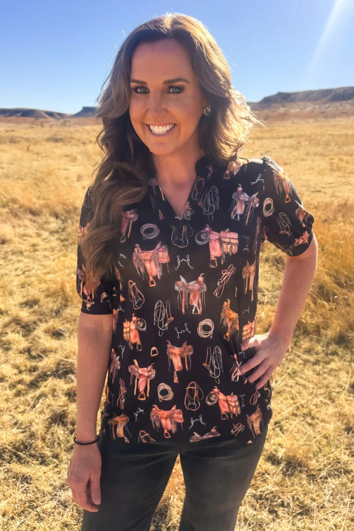 Sterling Kreek Saddle Room Top