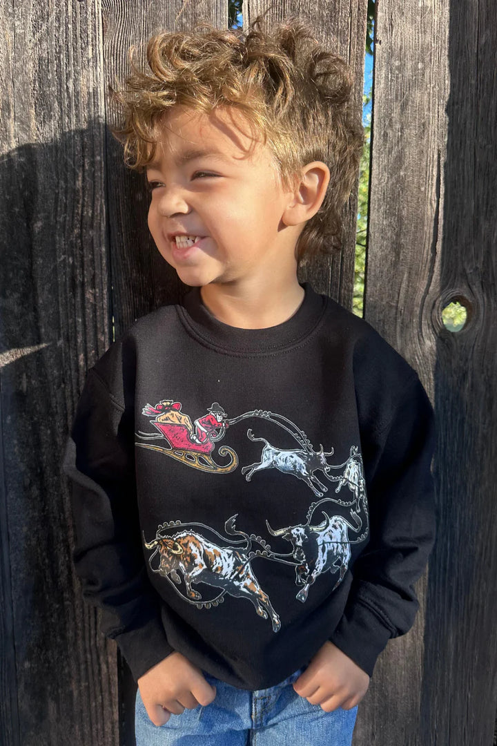 KIDS SK Santa's Cattle Drive Sweatshirt*