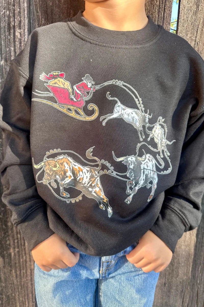 KIDS SK Santa's Cattle Drive Sweatshirt*