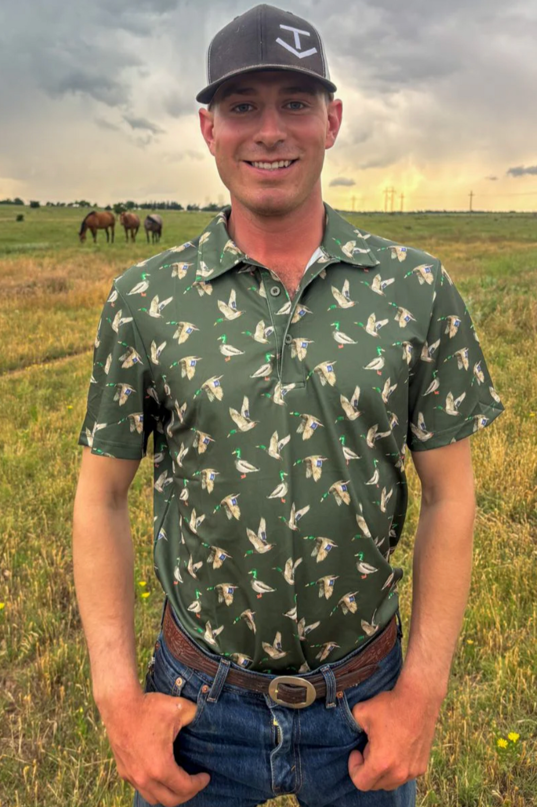 Mens Sterling Kreek Flee The Flock Polo