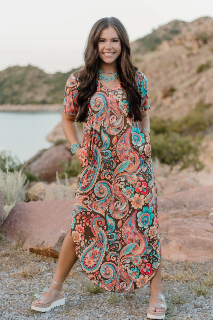 Sterling Kreek Paisley Of My Heart Maxi Dress