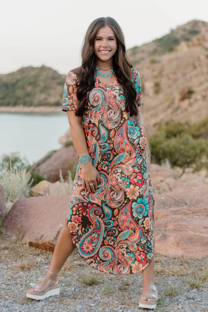 Sterling Kreek Paisley Of My Heart Maxi Dress