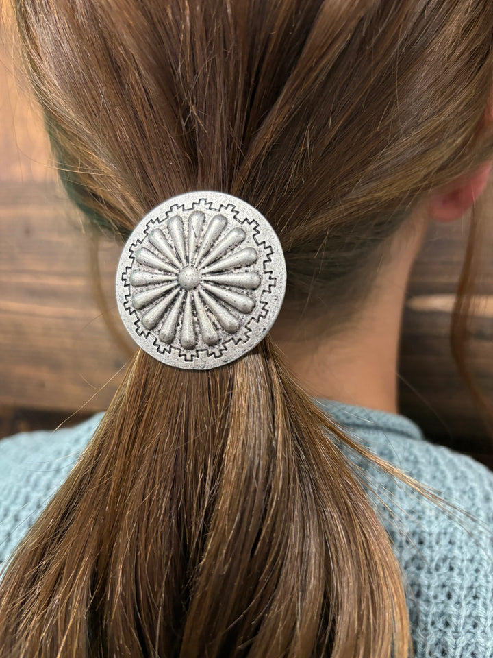 Silver Concho Hair Band