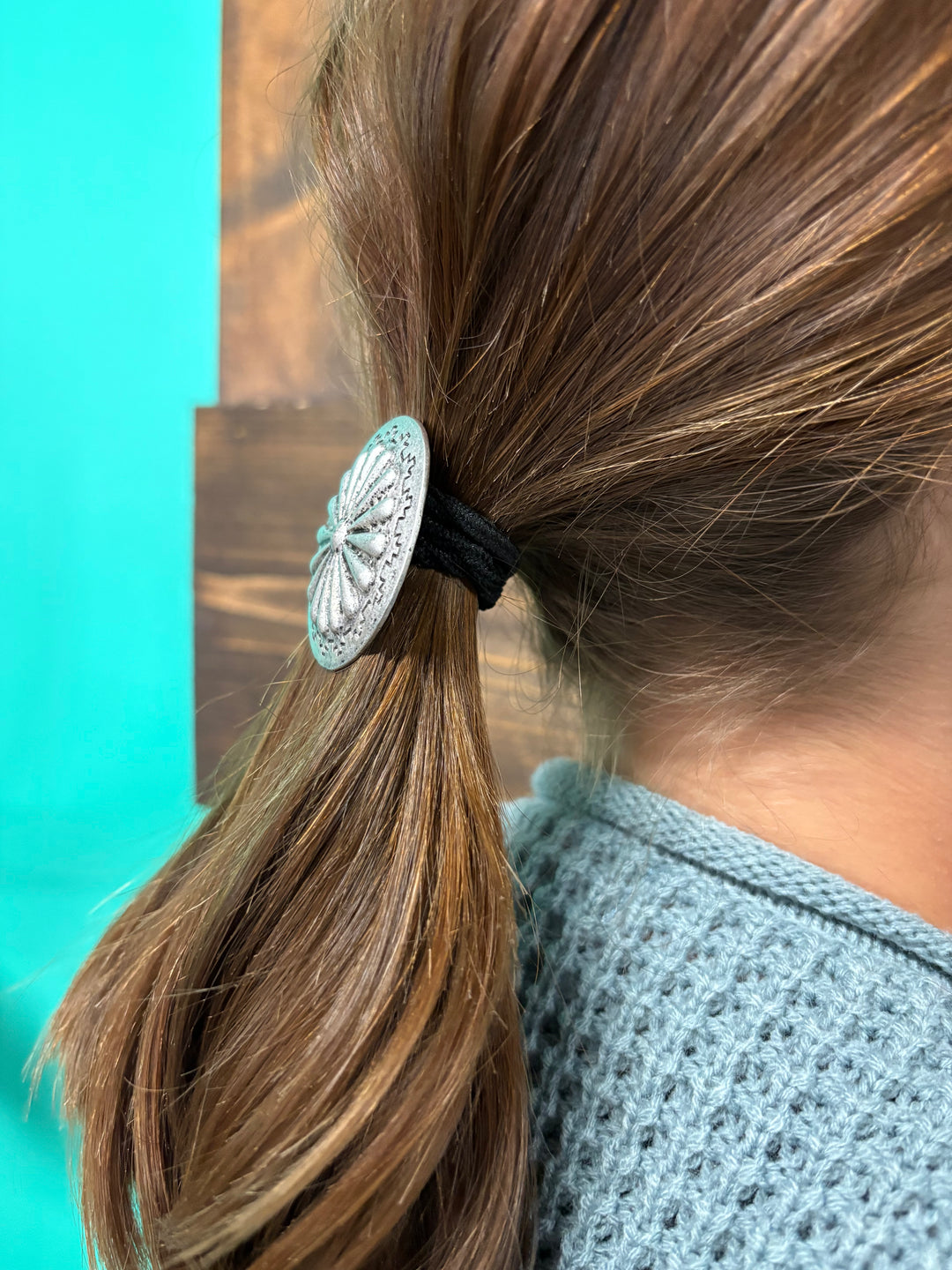 Silver Concho Hair Band