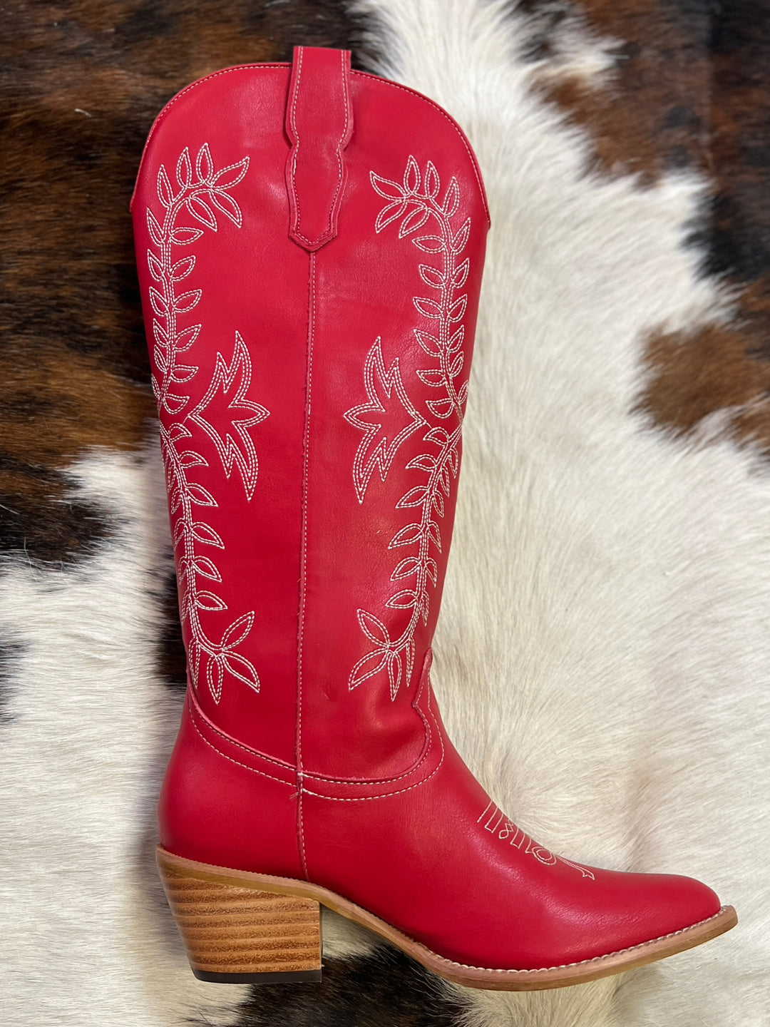 Stella Red Bow Toe Boots