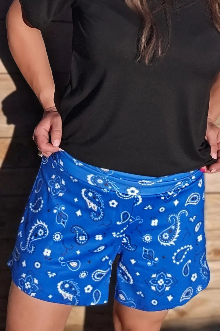 Sterling Kreek Bandana Babe Blue Shorts