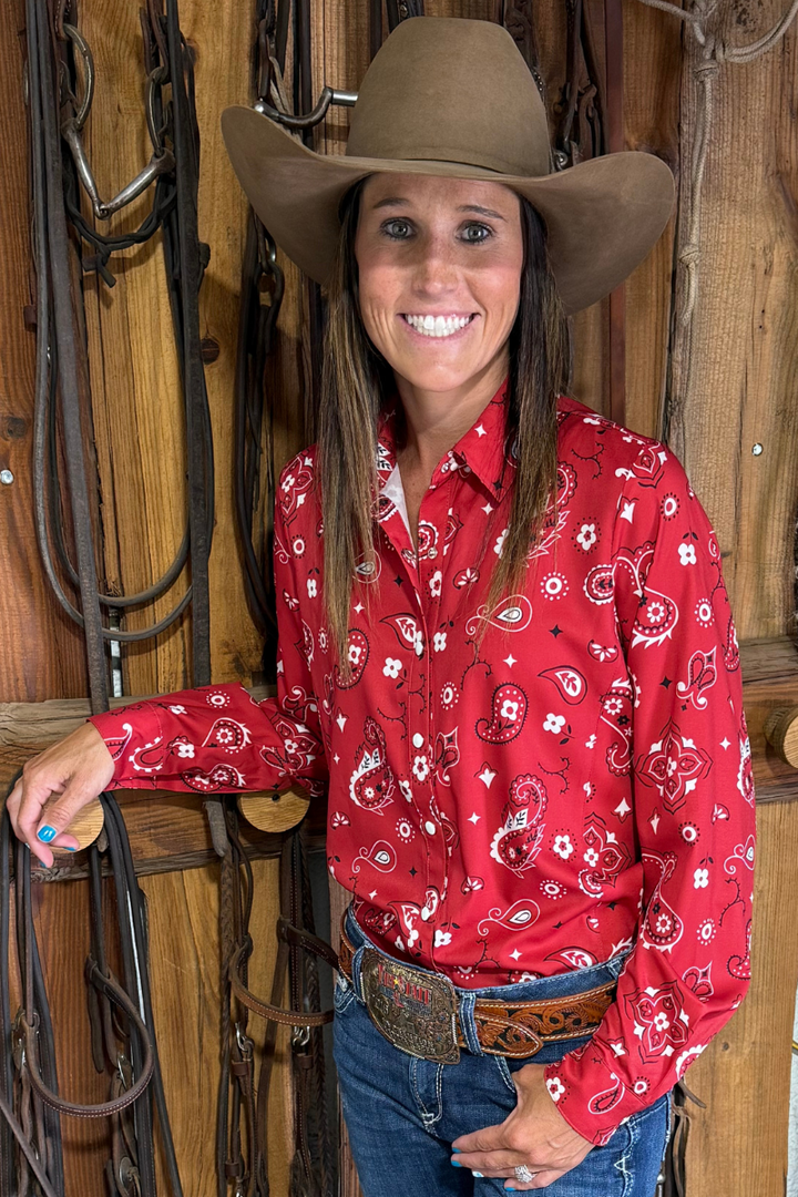 Sterling Kreek Bandana Babe Button Up