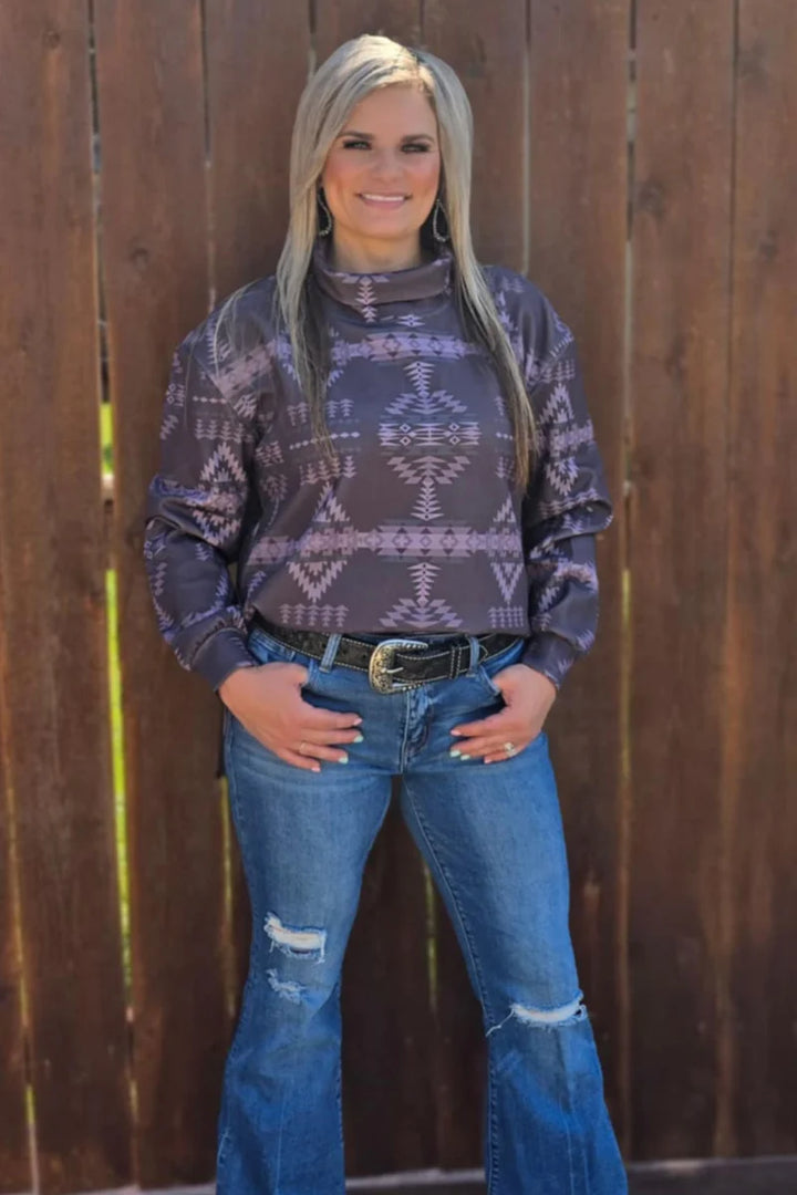 Sterling Kreek Berlin Aztec Mock Neck