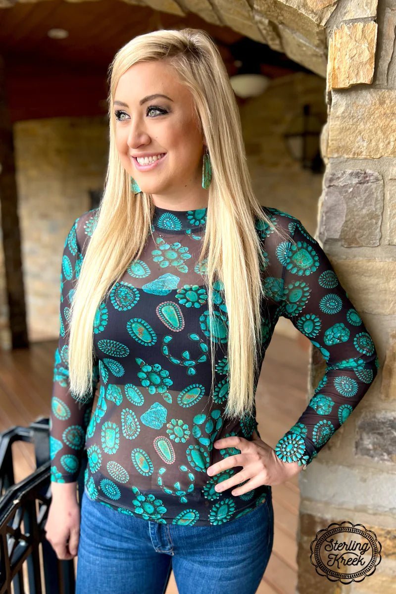 Sterling Kreek Forever In Turquoise Top I Gussied Up Online Boutiqu2