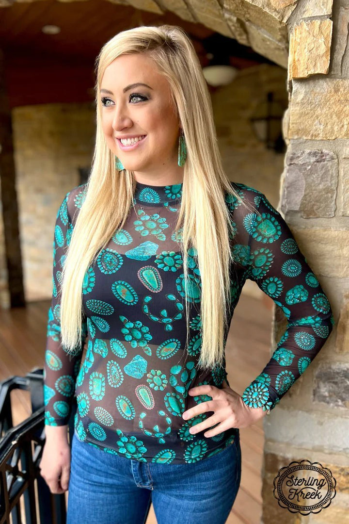 Sterling Kreek Forever In Turquoise Top I Gussied Up Online Boutiqu2