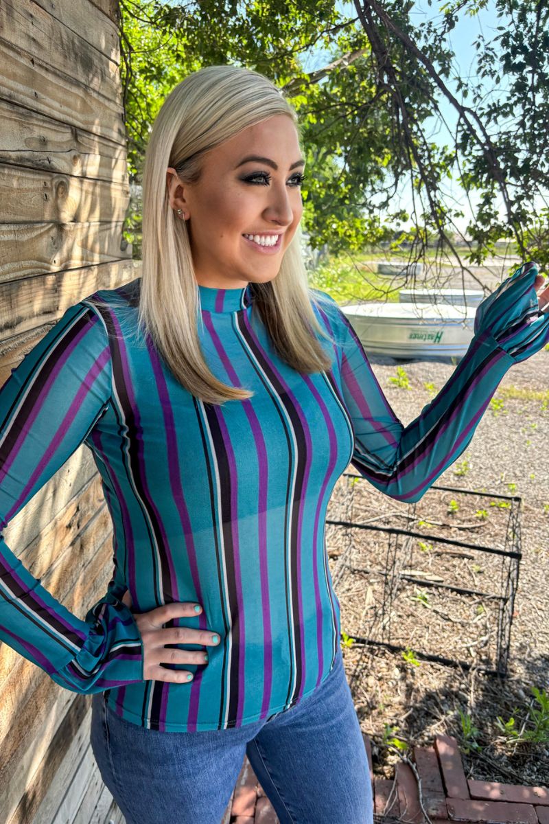 Sterling Kreek Gotta Be Me Mesh Top