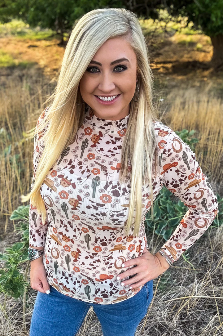 Sterling Kreek Hauntin' The Range Mesh Top