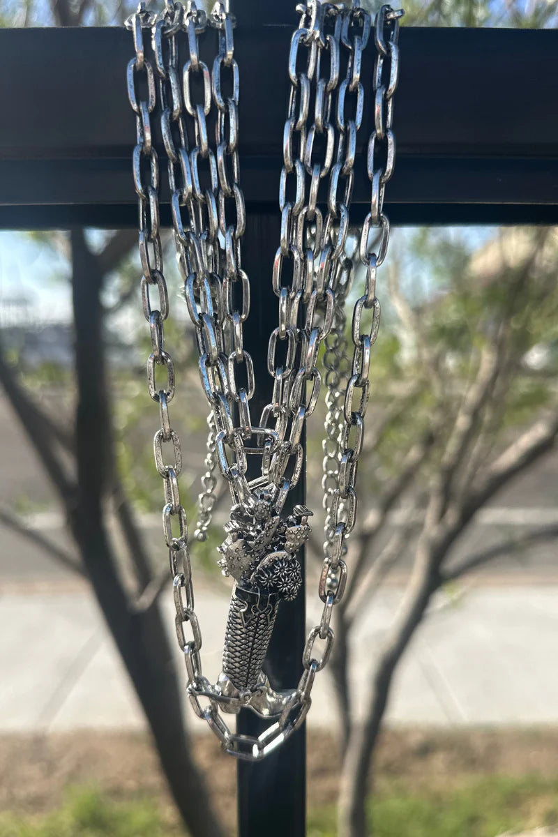 Sterling Kreek Head Over Boots Necklace