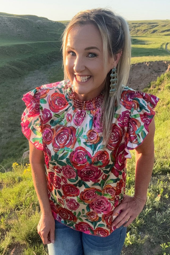 Sterling Kreek In Full Bloom Top